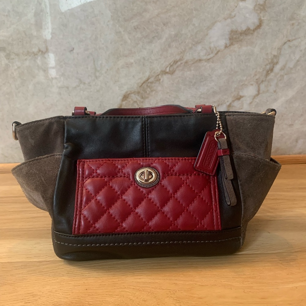 Coach Park Quilted Leather Mini Tote Crossbody ( COACH F49865)